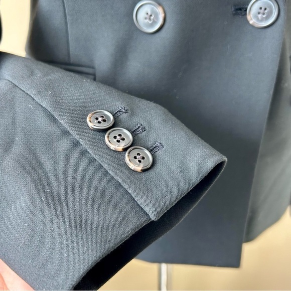 J. Crew Dover Blazer Double Breasted Black Size 4 - Picture 10 of 13